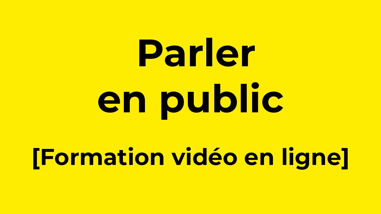 Image : parler en public - Vidéo formation en ligne - PNL Hypnose